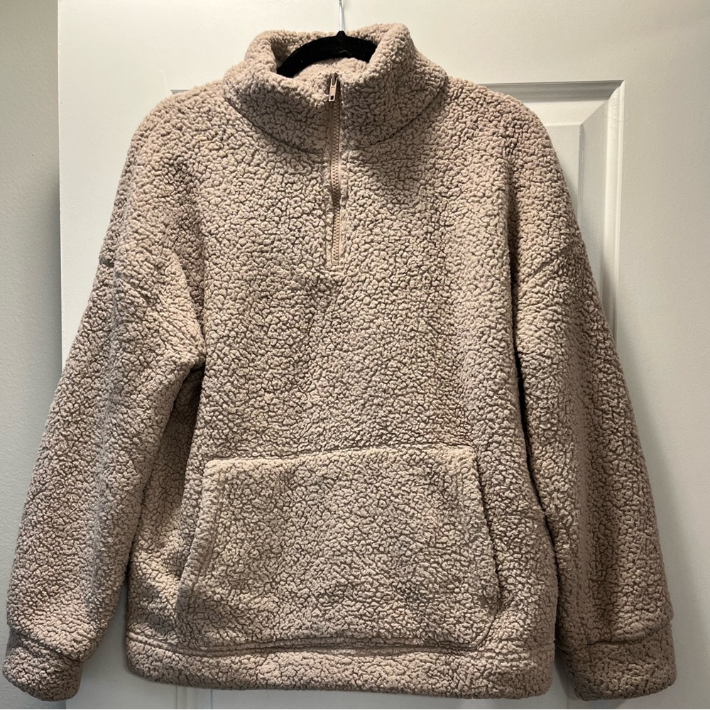 American Eagle Sherpa Quarter Zip Sweatshirt
Women's Size M